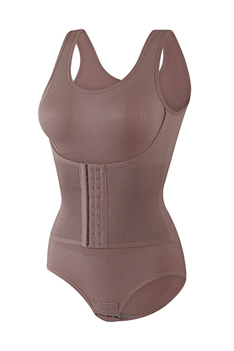Load image into Gallery viewer, Push Up Coffee Tummy Control Buckle Waist Shapewear
