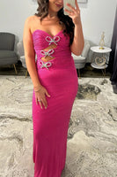 Load image into Gallery viewer, Sparkly Black Long Mermaid Prom Dress with Keyhole