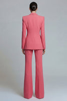 Load image into Gallery viewer, 2 Piece Coral Double Breasted Peak Lapel Business Suits