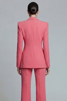 Load image into Gallery viewer, 2 Piece Coral Double Breasted Peak Lapel Business Suits