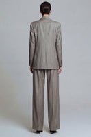 Load image into Gallery viewer, Grey 2 Piece Peak Lapel Single Breasted Wide Leg Business Suits