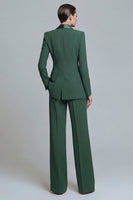 Load image into Gallery viewer, 2 Piece Dark Green Shawl Lapel Single Breasted Prom Suits