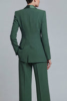 Load image into Gallery viewer, 2 Piece Dark Green Shawl Lapel Single Breasted Prom Suits
