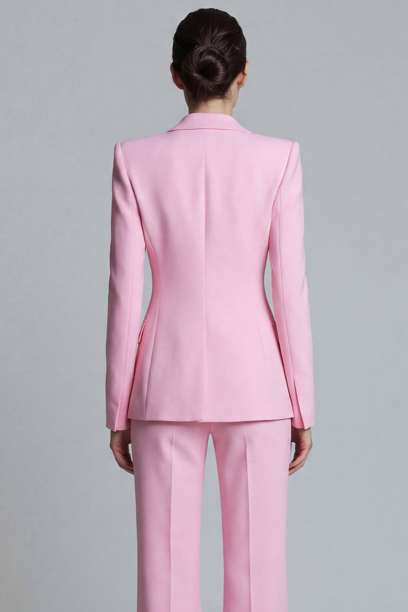 Load image into Gallery viewer, 2 Piece Pink Single Breasted Peak Lapel Slim Fit Prom Suits