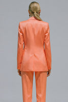 Load image into Gallery viewer, 2 Piece Orange Notched Lapel Single Breasted Slim Fit Prom Suits