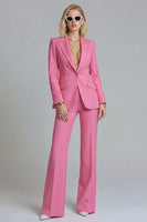 Load image into Gallery viewer, Fuchsia 2 Piece Peak Lapel Single Breasted Prom Suits