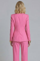 Load image into Gallery viewer, Fuchsia 2 Piece Peak Lapel Single Breasted Prom Suits