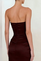 Load image into Gallery viewer, Mermaid Cabernet Sweetheart Long Formal Dress with Slit