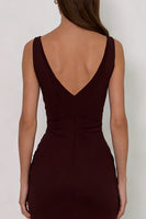Load image into Gallery viewer, Cabernet Backless Mermaid V Neck Long Formal Dress