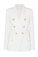 Load image into Gallery viewer, Double Breasted Red Shawl Lapel Women Prom Blazer