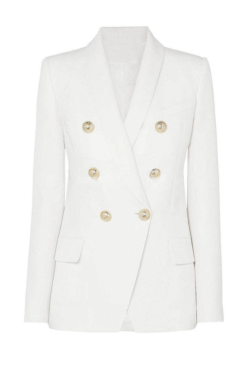 Load image into Gallery viewer, Double Breasted Red Shawl Lapel Women Prom Blazer