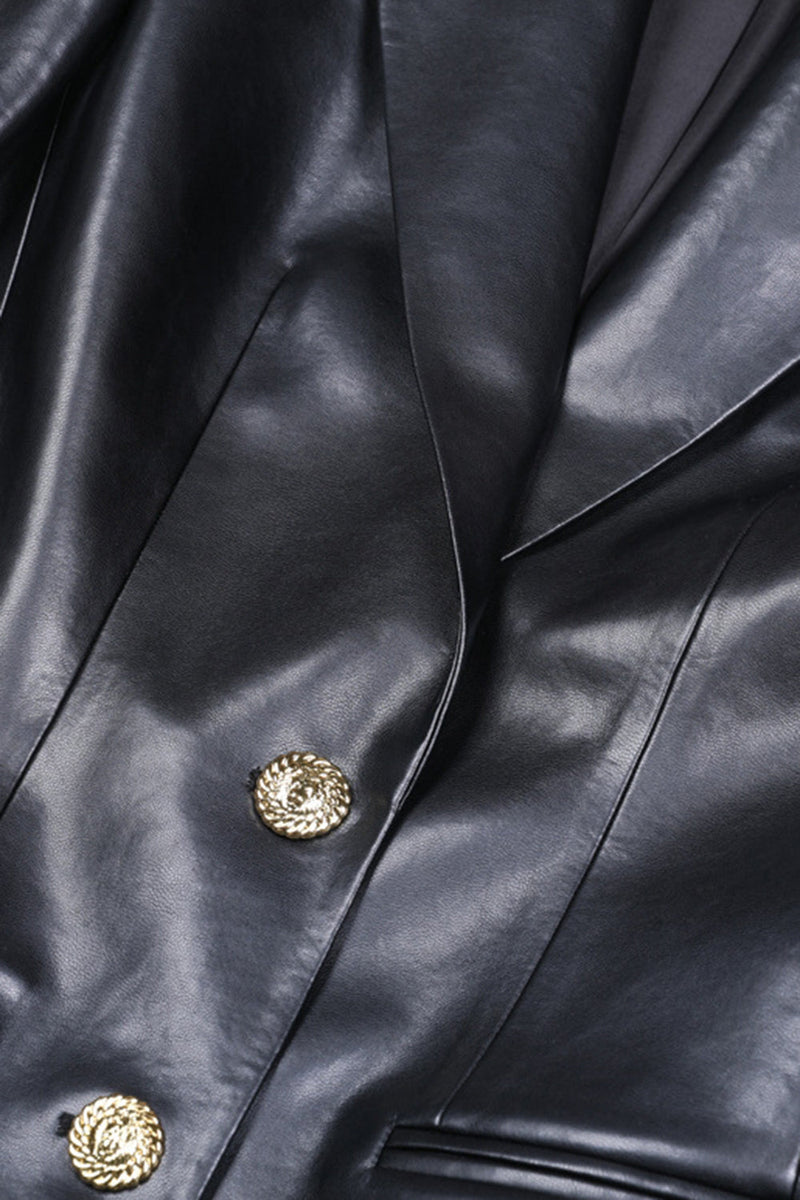 Load image into Gallery viewer, Peak Lapel Black Single Breasted Women Prom Jacket