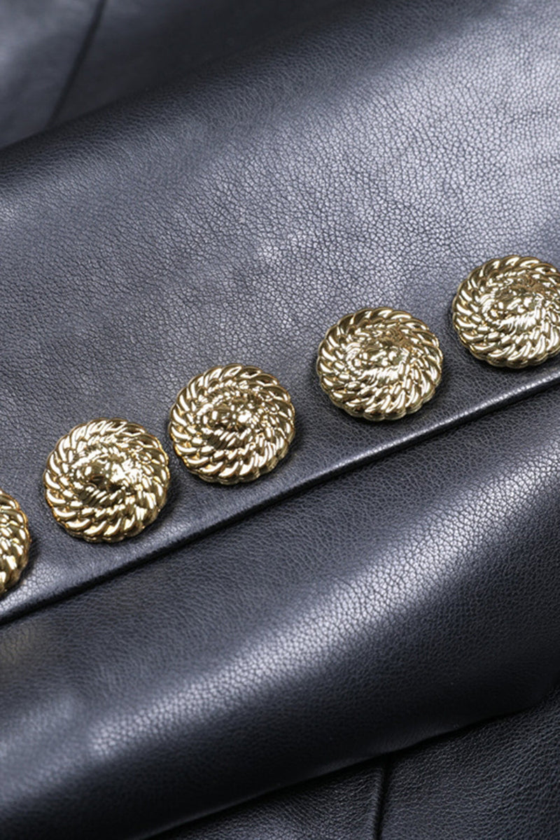 Load image into Gallery viewer, Peak Lapel Black Single Breasted Women Prom Jacket