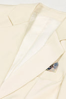 Load image into Gallery viewer, Ivory 2 Piece Notched Lapel Business Suits with Sash