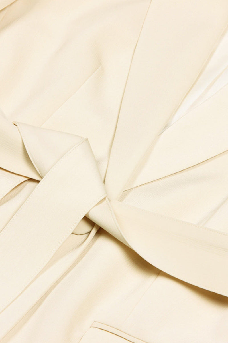 Load image into Gallery viewer, Ivory 2 Piece Notched Lapel Business Suits with Sash