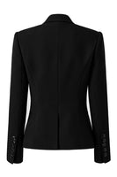 Load image into Gallery viewer, Sparkly Black Peak Lapel Single Breasted Beaded Women Prom Blazer