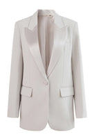Load image into Gallery viewer, Black Single Breasted Notched Lapel Long Sleeves Women Blazer
