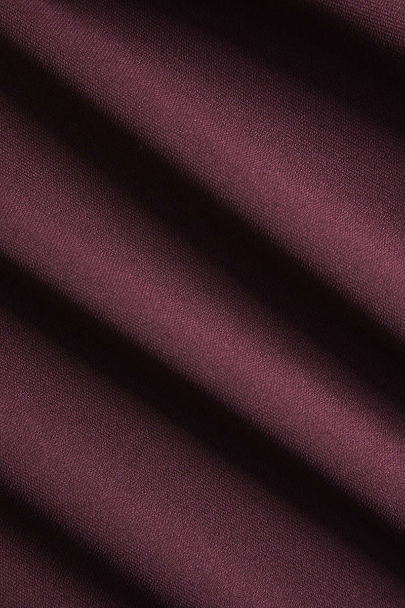 Load image into Gallery viewer, Notched Lapel Burgundy Women Blazer with Sleeves