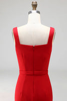 Load image into Gallery viewer, Square Neck Navy Knee Length Pencil Work Dress