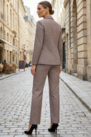 Load image into Gallery viewer, Grey Stripe Single Breasted 2 Piece Peak Lapel Business Suits