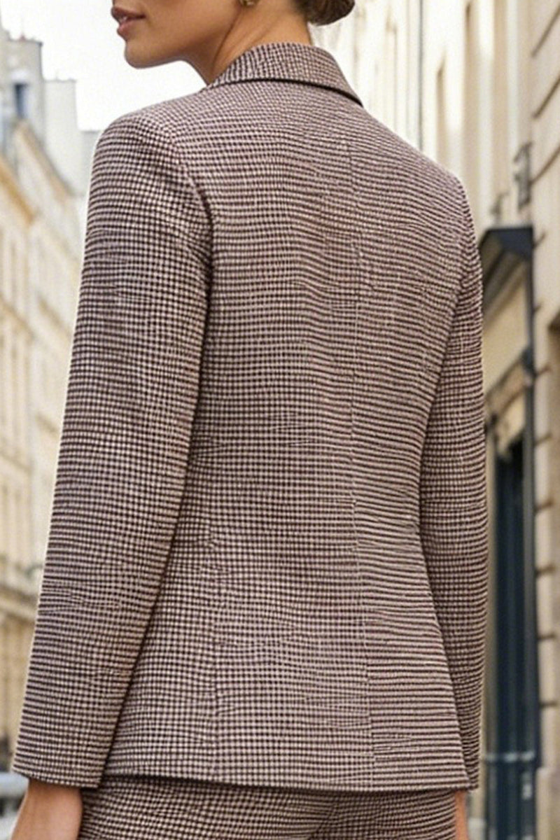 Load image into Gallery viewer, Grey Stripe Single Breasted 2 Piece Peak Lapel Business Suits