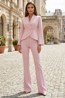 Load image into Gallery viewer, 2 Piece Single Breasted Light Pink Business Suits