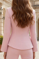 Load image into Gallery viewer, 2 Piece Single Breasted Light Pink Business Suits