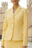 Load image into Gallery viewer, 2 Piece Light Yellow Pencil Notched Lapel Single Breasted Business Suits