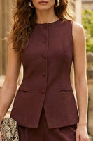Load image into Gallery viewer, Cabernet 2 Piece Single Breasted Round Neck Business Suits