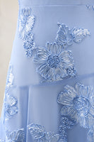 Load image into Gallery viewer, Yellow Tiered Ruffled Floral Spaghetti Straps Long A Line Prom Dress