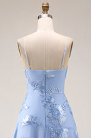 Load image into Gallery viewer, Yellow Tiered Ruffled Floral Spaghetti Straps Long A Line Prom Dress