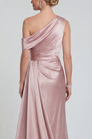 Load image into Gallery viewer, Blush Long Mermaid One Shoulder Evening Dress with Side Cape