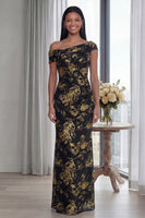 Load image into Gallery viewer, Glitter Mermaid One Shoulder Dark Green Long Formal Dress