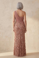 Load image into Gallery viewer, Floral Desert Rose Long Mother of the Bride Dress with Beading