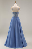 Load image into Gallery viewer, Appliqued Burgundy Floral A Line Long Mother of the Bride Dress with Jacket