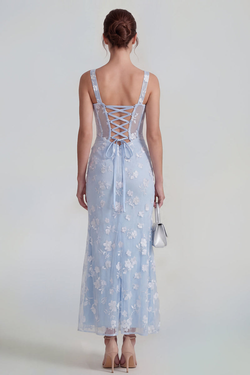 Load image into Gallery viewer, Pink Corset Mermaid Ruched Maxi Thick Straps Wedding Guest Dress