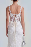 Load image into Gallery viewer, Pink Corset Mermaid Ruched Maxi Thick Straps Wedding Guest Dress