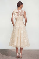 Load image into Gallery viewer, Lilac A Line Maxi Round Neck Wedding Guest Dress with Pockets