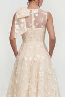 Load image into Gallery viewer, Lilac A Line Maxi Round Neck Wedding Guest Dress with Pockets