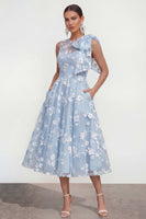 Load image into Gallery viewer, Lilac A Line Maxi Round Neck Wedding Guest Dress with Pockets