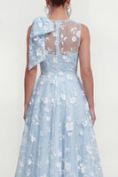 Load image into Gallery viewer, Lilac A Line Maxi Round Neck Wedding Guest Dress with Pockets