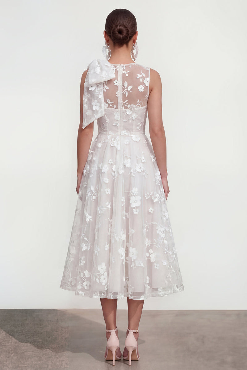 Load image into Gallery viewer, Lilac A Line Maxi Round Neck Wedding Guest Dress with Pockets