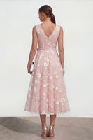 Load image into Gallery viewer, White A Line V-Neck Ruched Floral Maxi Wedding Guest Dress with Bow