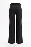 Load image into Gallery viewer, 2 Piece Notched Lapel Wide Leg Double Breasted Black Prom Suits with Ruffles