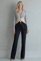 Load image into Gallery viewer, Blue Navy Patchwork 2 Piece Single Breasted Slim Fit Prom Suits