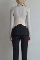 Load image into Gallery viewer, Blue Navy Patchwork 2 Piece Single Breasted Slim Fit Prom Suits