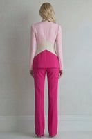 Load image into Gallery viewer, Blue Navy Patchwork 2 Piece Single Breasted Slim Fit Prom Suits