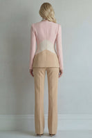 Load image into Gallery viewer, Blue Navy Patchwork 2 Piece Single Breasted Slim Fit Prom Suits