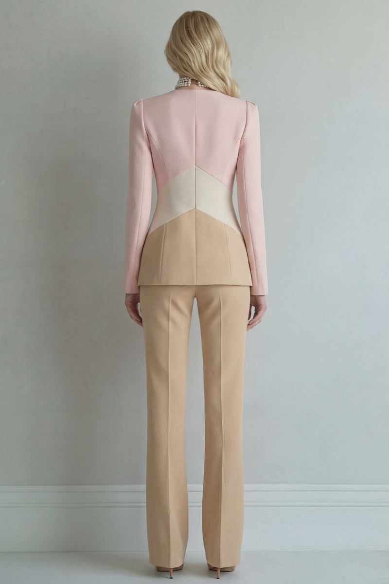 Load image into Gallery viewer, Blue Navy Patchwork 2 Piece Single Breasted Slim Fit Prom Suits