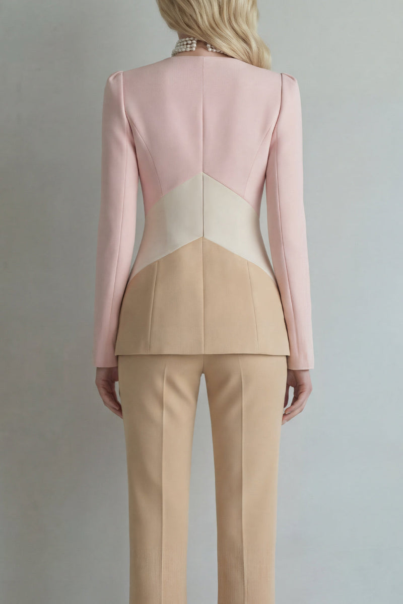 Load image into Gallery viewer, Blue Navy Patchwork 2 Piece Single Breasted Slim Fit Prom Suits